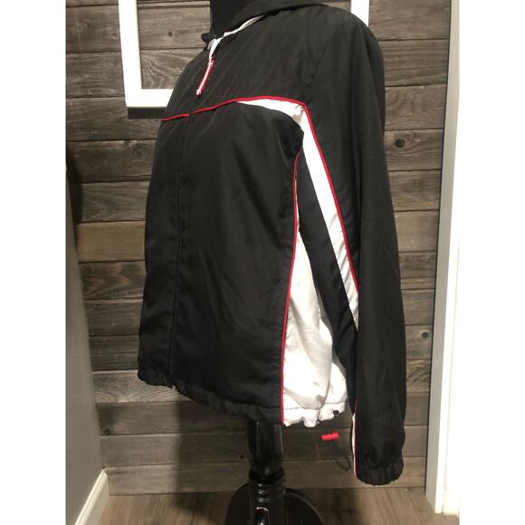 St. John’s Bay SJB Active Petite jacket red/white/black women's size M - Picture 6 of 6